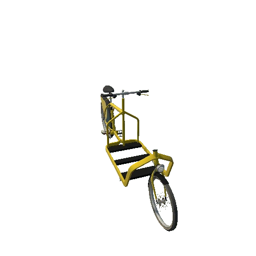 Cargo Bike Lowpoly_Yellow